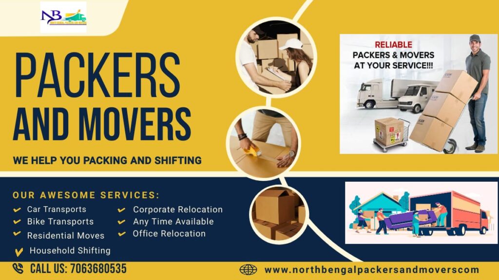 Reliable moving services by North Bengal Packers and Movers in Siliguri for residential and commercial relocations."